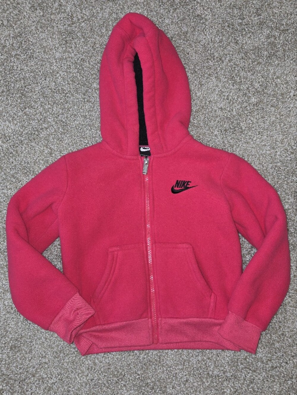 Nike Kids' Hot Pink Fleece Zip Hoodie